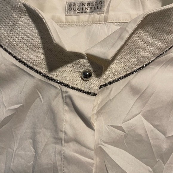 Brunello Cucinelli White Dress Shirt - Picture 8 of 10